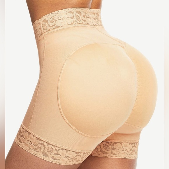 High Waist Lace Silicone Shorts Daily Use Shapewear Underwear Compression - Picture 3 of 11